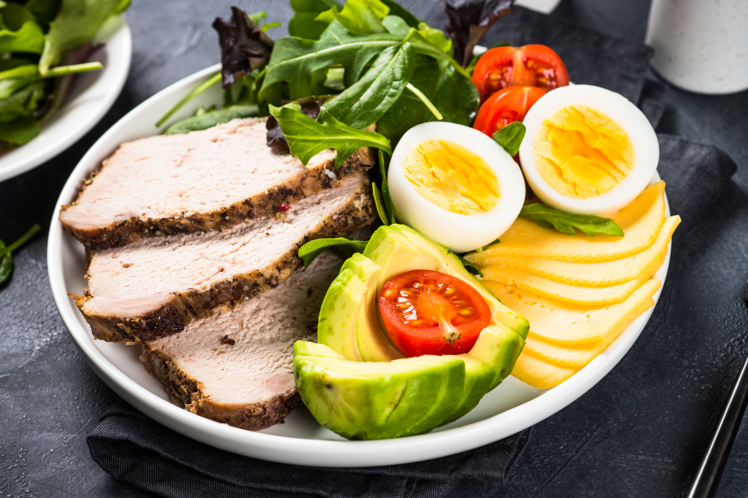 A plate for those on a ketogenic diet.