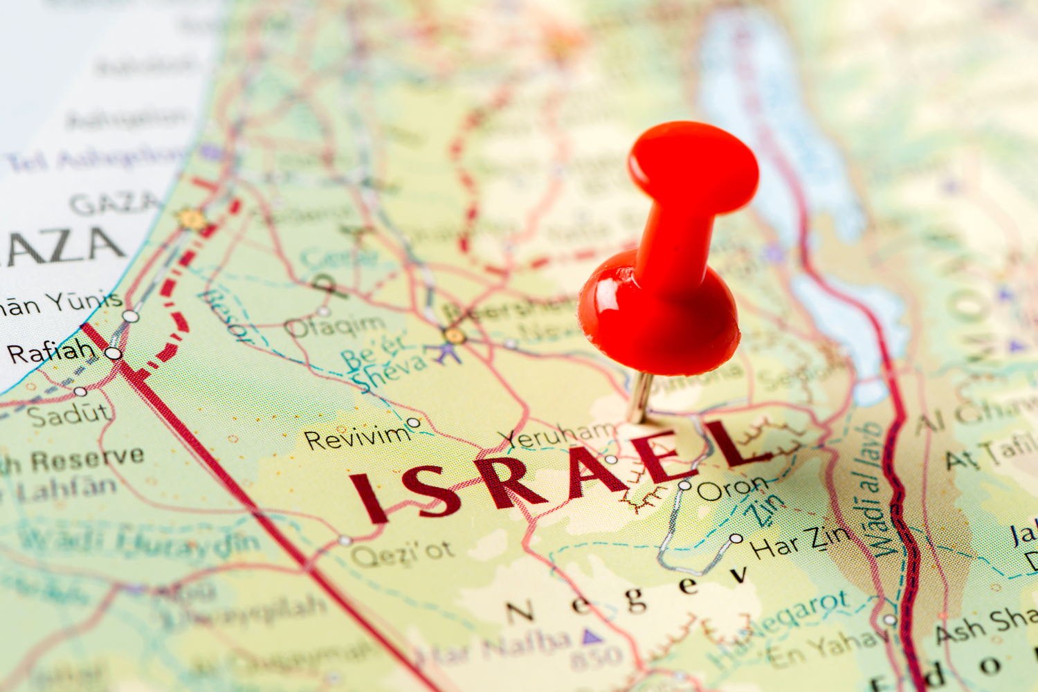 Map highlighting Israel.