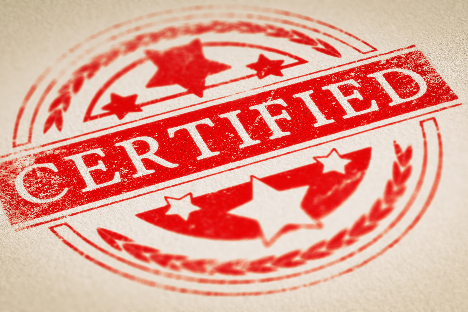 Certified stamp.