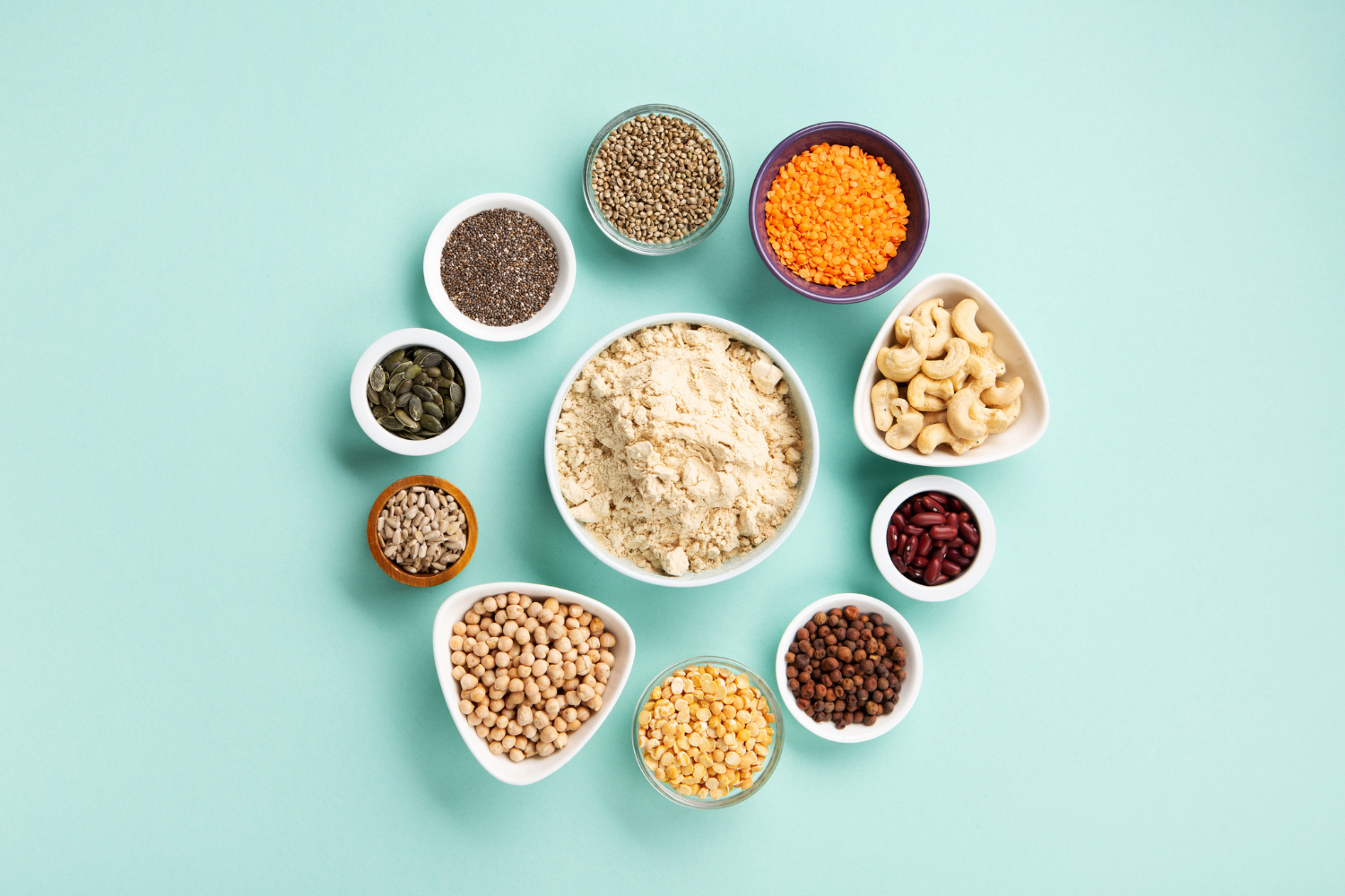 An assortment of plant-based ingredients.