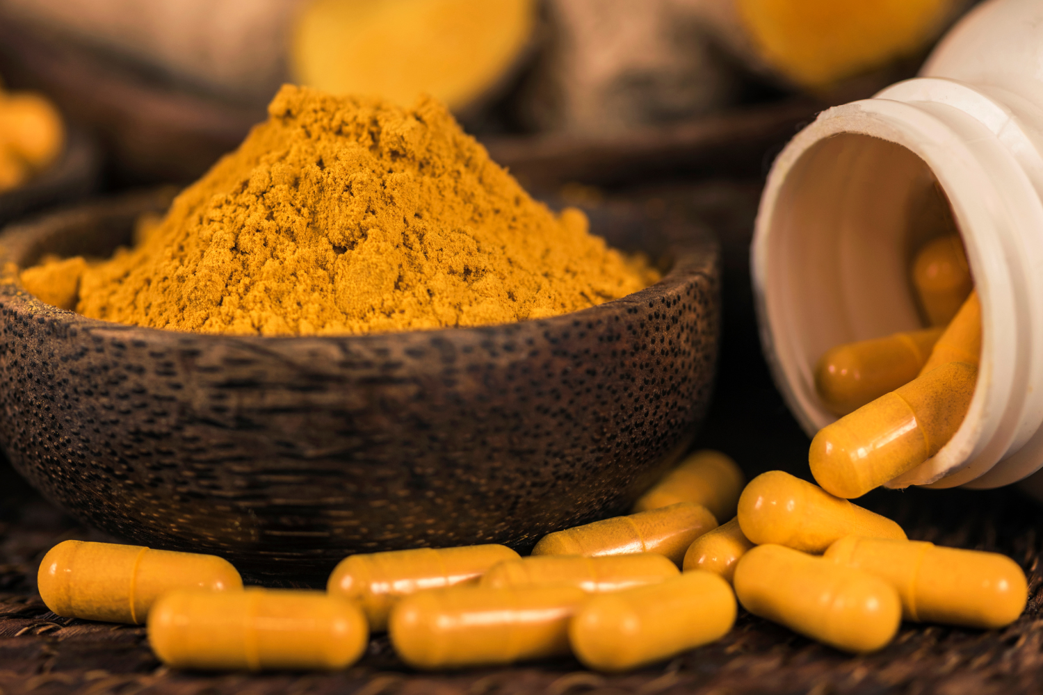 Powder and capsules.