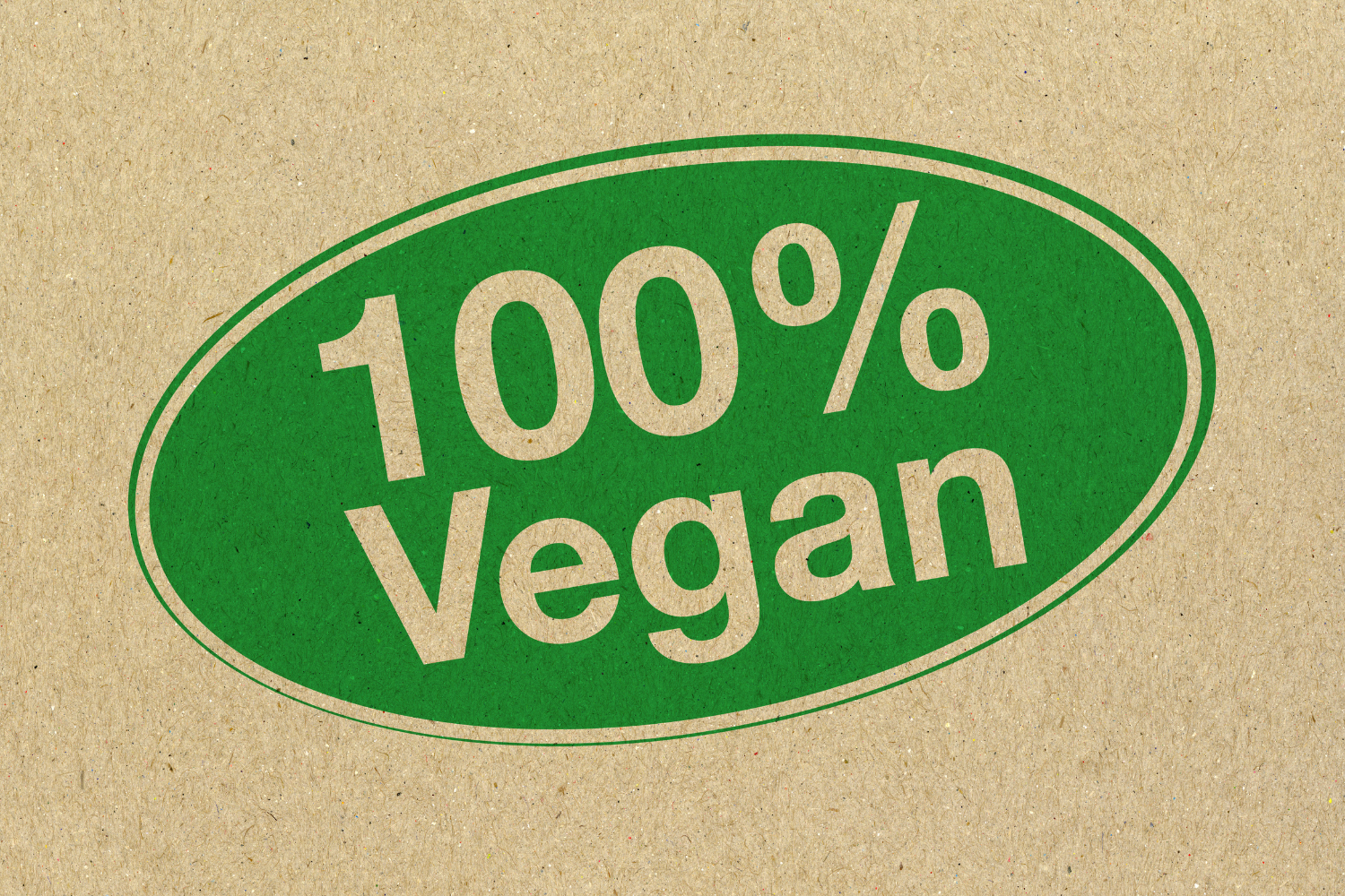 100% vegan seal.