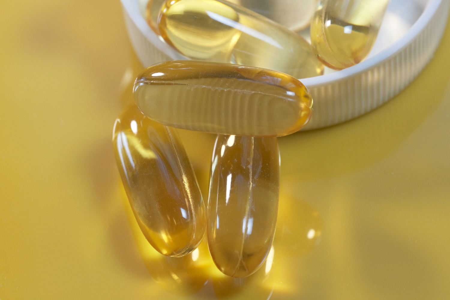Yellow capsules.