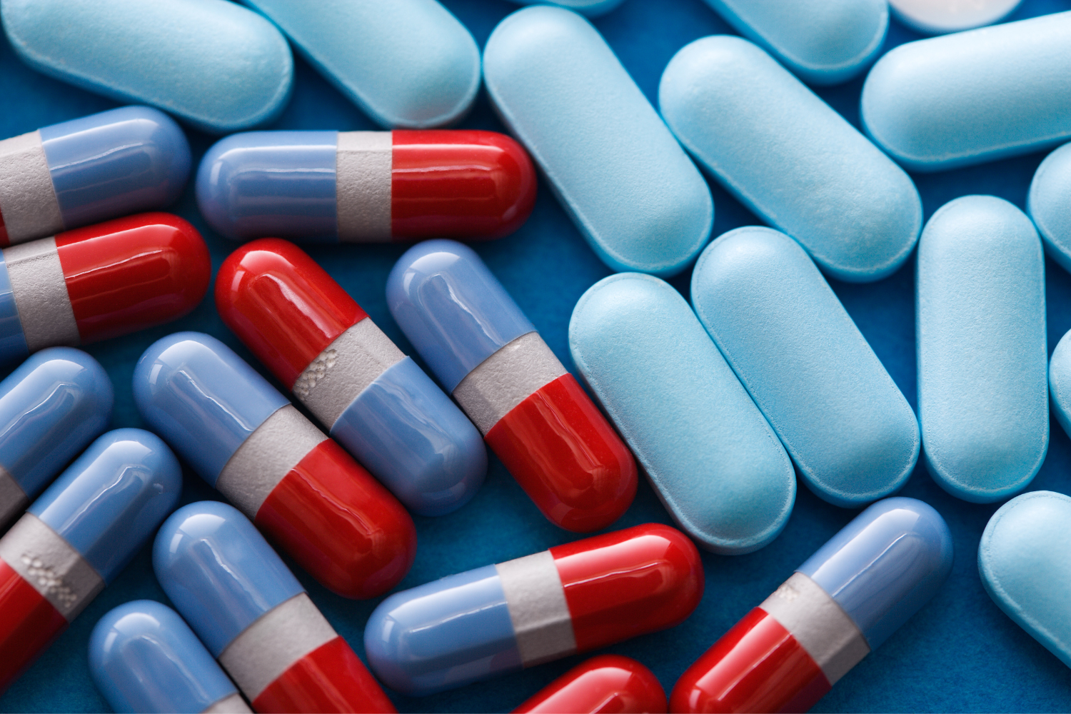 A selection of private label  gelcaps and tablets.
