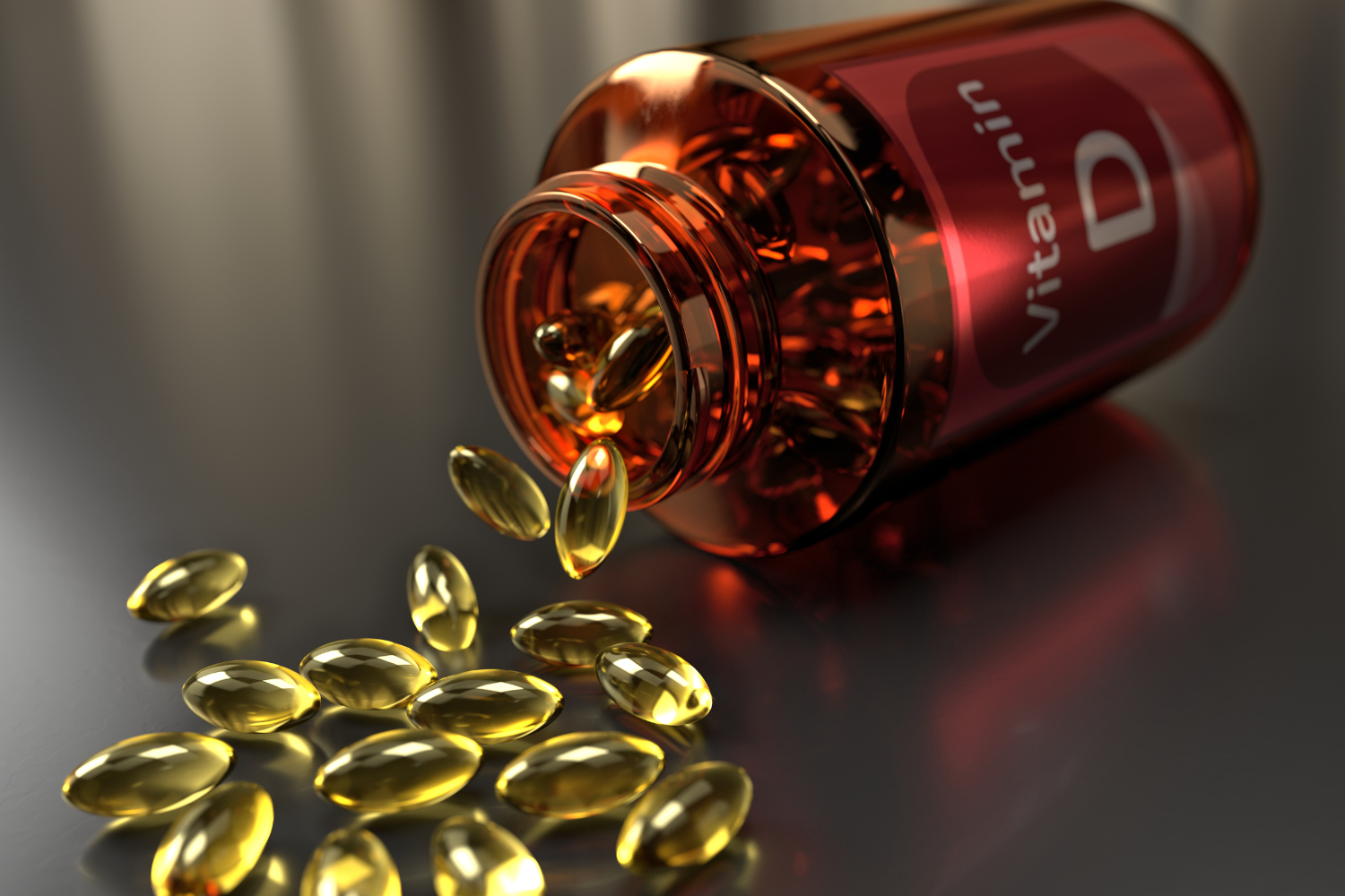 Luxury bottle for supplements.