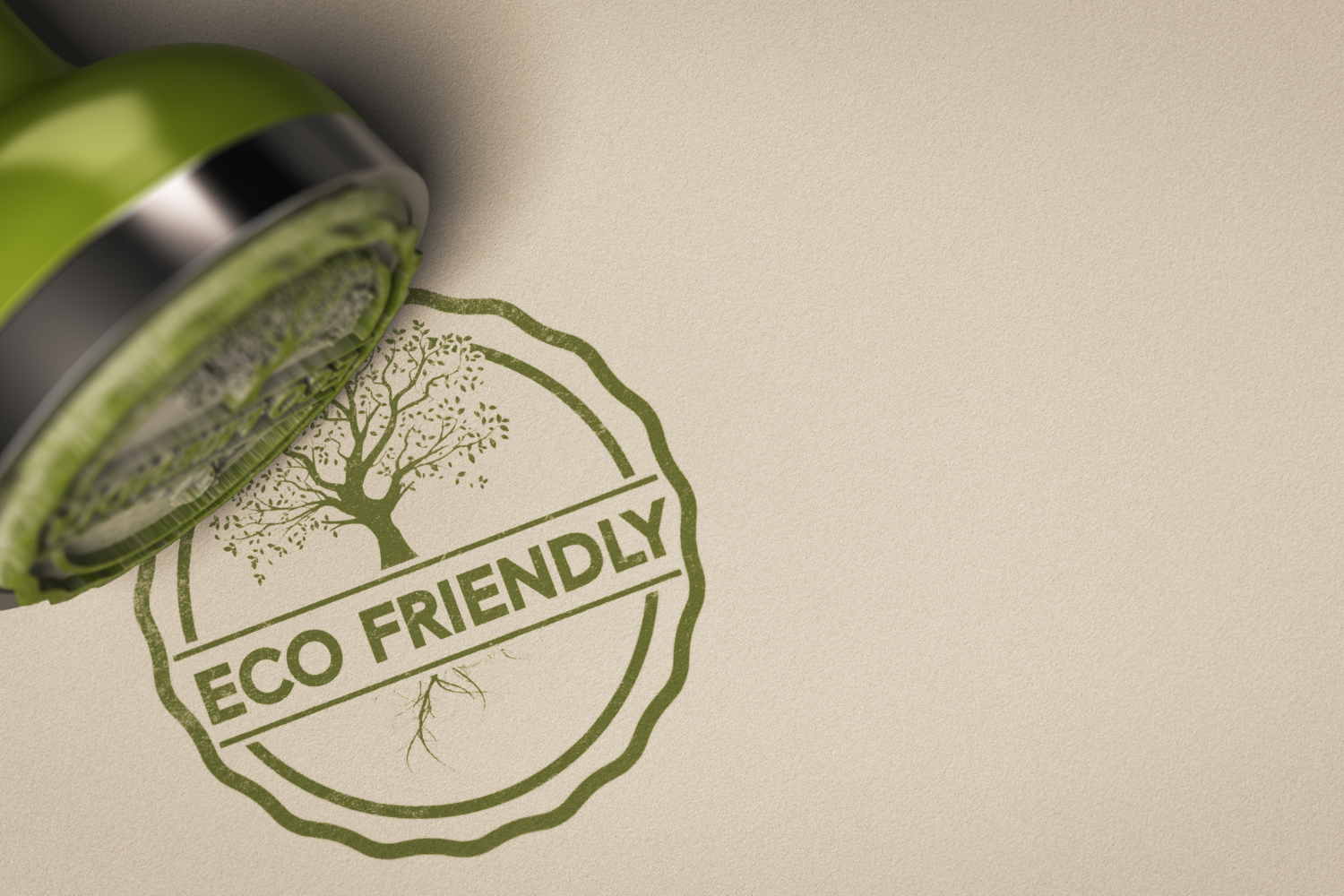 Eco-friendly stamp.
