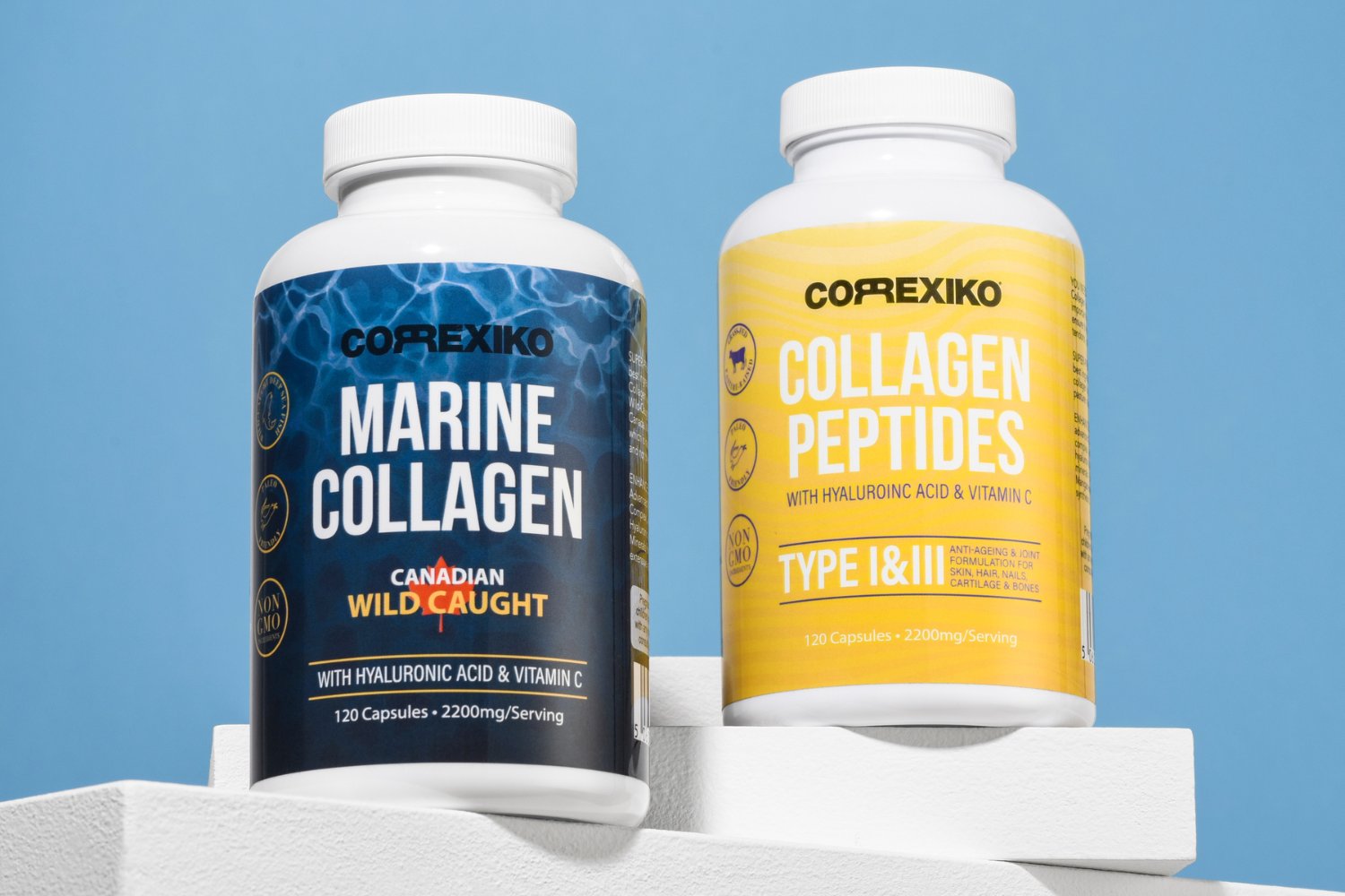 Supplement bottles with good designs.