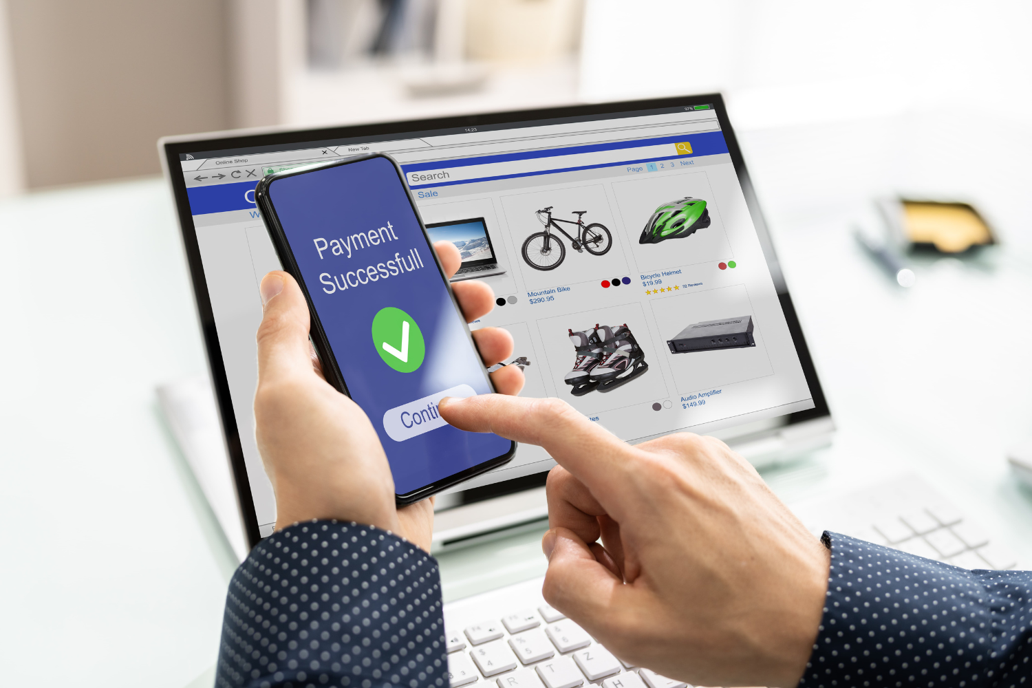 Consumer payment successful.