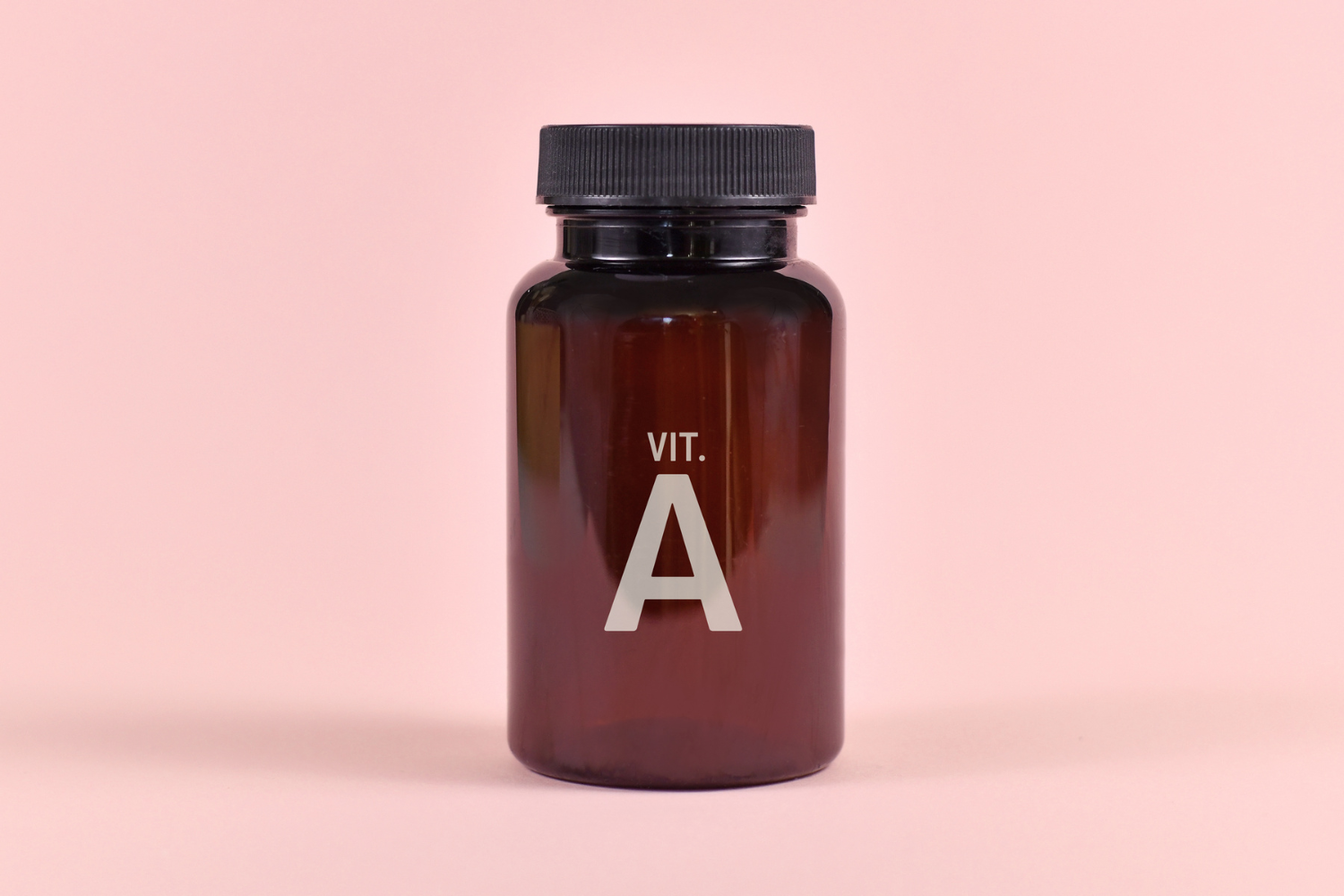 Refillable sample of supplement bottle.