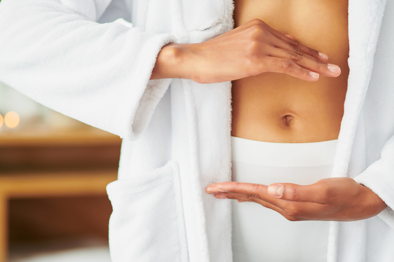 Woman representing good gut health.