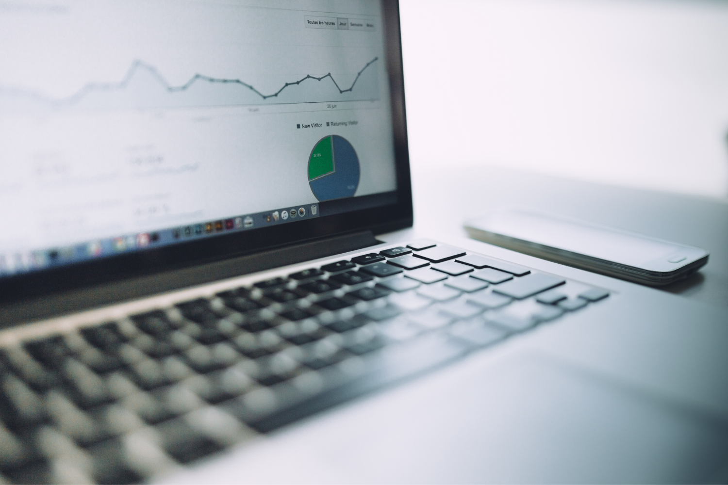 Metrics shown on a laptop.