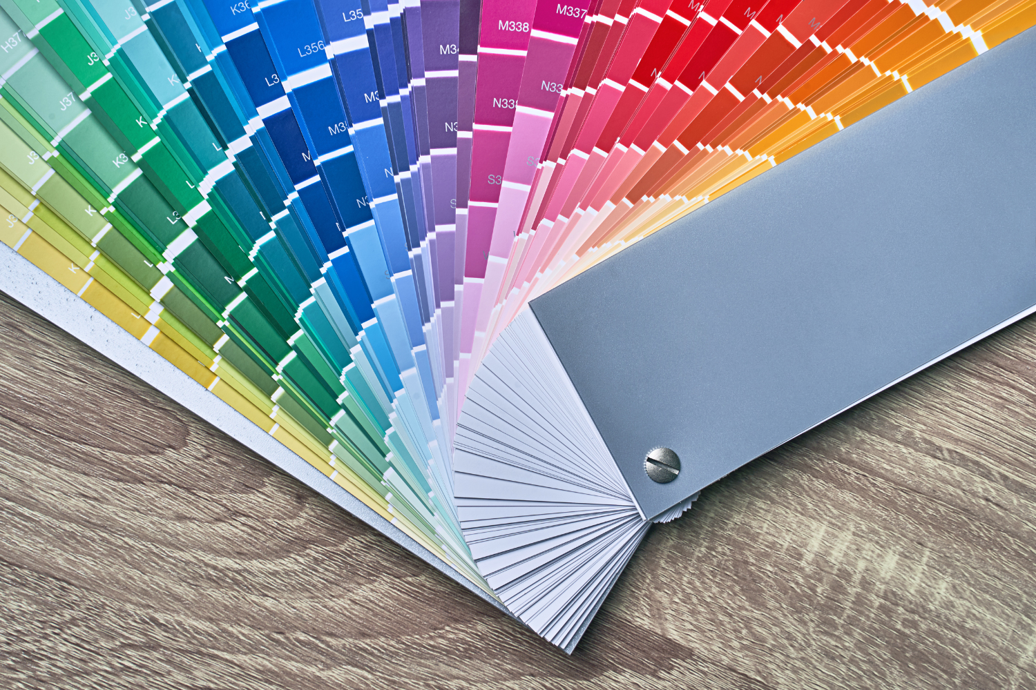 Different color swatches.