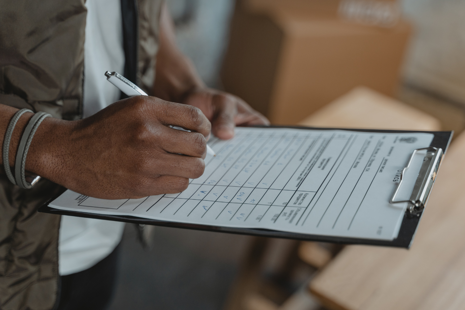 A regulatory checklist on a clipboard.