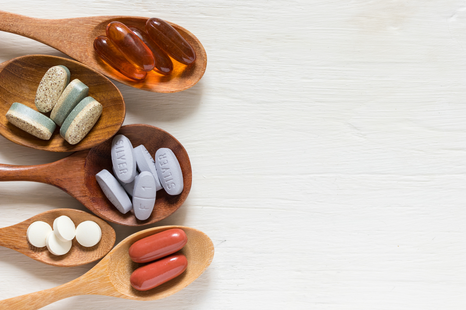 Various types of supplements.