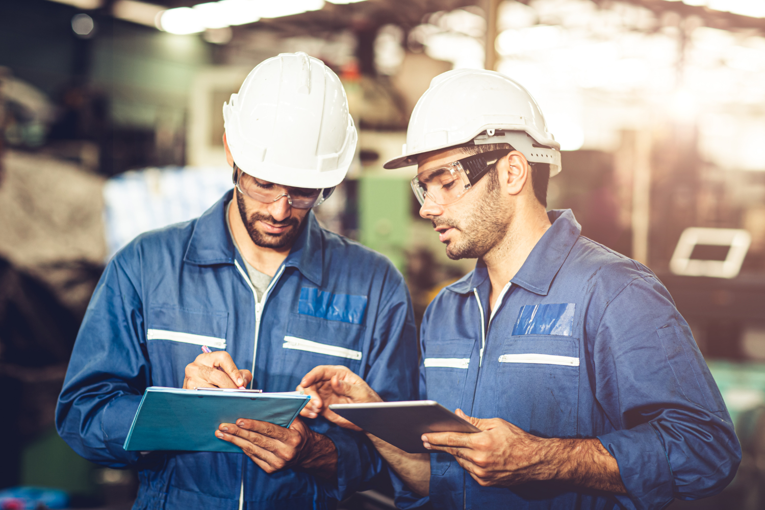 Engineers doing a facility audit.