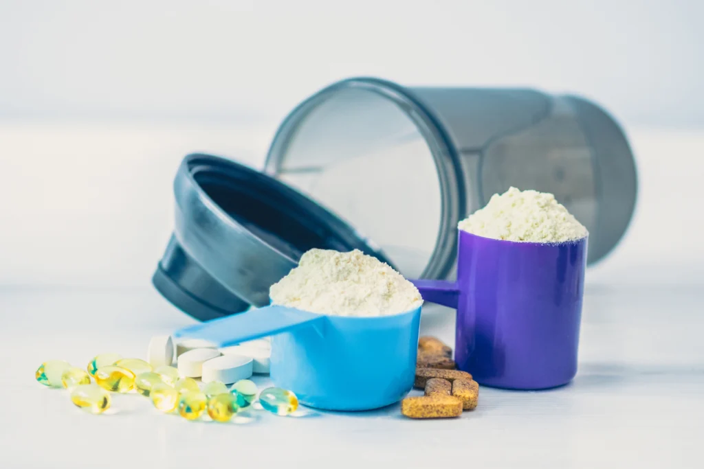 An image of a variety of nutrition products.