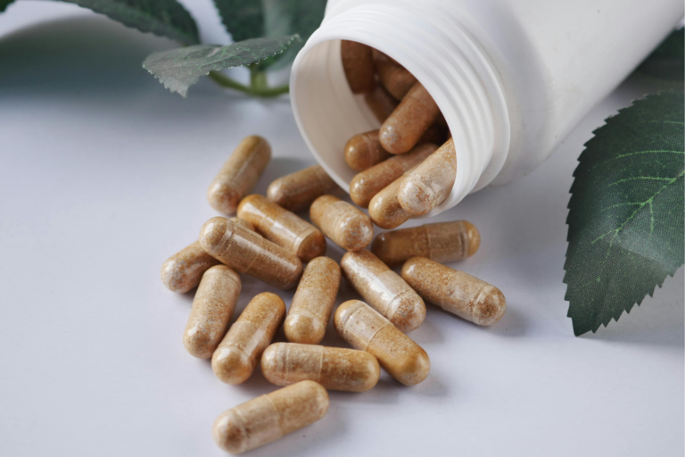 Bottle of supplements.