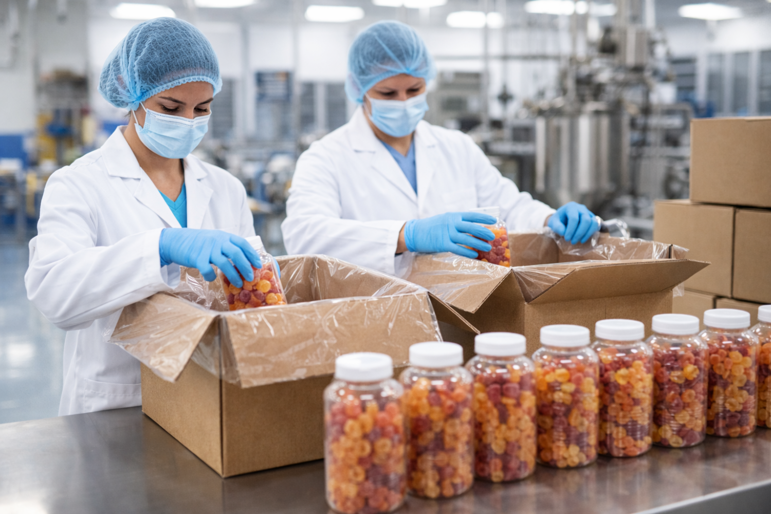 Gummy supplement packaging.